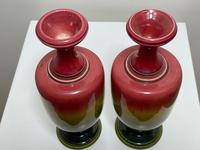 Near Pair Beautiful Art Nouveau Small Earthenware Round Vases (5 of 24) Near Pair Beautiful Art Nouveau Small Earthenware Round Vases (5 of 24)
