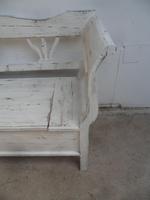 Lovely White 3-4 Seater Antique Pine Kitchen / Hall Box Settle/ Bench (8 of 10) Lovely White 3-4 Seater Antique Pine Kitchen / Hall Box Settle/ Bench (8 of 10)