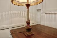 1920s Corinthian Column Painted Lamp, Vellum Shade (3 of 5) 1920s Corinthian Column Painted Lamp, Vellum Shade (3 of 5)