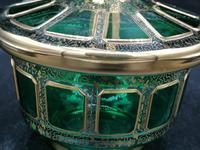 Antique Bohemian Cabochons Glass Covered Bowl, Box, Biscuits Jar (9 of 10) Antique Bohemian Cabochons Glass Covered Bowl, Box, Biscuits Jar (9 of 10)