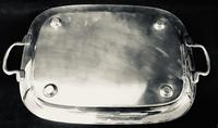 Large Silver Plated on Copper Two Handle Butlers Tray (5 of 6) Large Silver Plated on Copper Two Handle Butlers Tray (5 of 6)