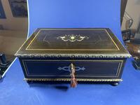 19th Century French Ebonised Fruitwood Jewellery Box (17 of 18) 19th Century French Ebonised Fruitwood Jewellery Box (17 of 18)