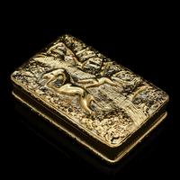 Georgian Solid Silver Gilt Snuff Box With Spectacular Fox Hunting Scene - Edward Smith 1832 (17 of 22) Georgian Solid Silver Gilt Snuff Box With Spectacular Fox Hunting Scene - Edward Smith 1832 (17 of 22)