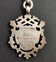 Victorian Silver Double Albert Chain, Watch Chain Fob (9 of 11) Victorian Silver Double Albert Chain, Watch Chain Fob (9 of 11)