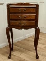 Pair of French 3 Drawer Cherry Wood Bedside Cabinets (3 of 5) Pair of French 3 Drawer Cherry Wood Bedside Cabinets (3 of 5)