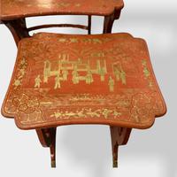 Crutsy Nest of 4 Chinese Red Lacquered Tables (7 of 13) Crutsy Nest of 4 Chinese Red Lacquered Tables (7 of 13)