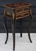 Striking 19th Century French Ebonised & Marquetry Side Table c.1880 (3 of 16) Striking 19th Century French Ebonised & Marquetry Side Table c.1880 (3 of 16)