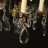 French Pair of Bronze & Crystal 5 Arm Antique Wall Lights (6 of 10) French Pair of Bronze & Crystal 5 Arm Antique Wall Lights (6 of 10)