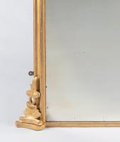 Large English Victorian Carved Giltwood Overmantle Mirror (4 of 7) Large English Victorian Carved Giltwood Overmantle Mirror (4 of 7)