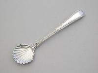George III Silver Salt Spoon - Old English Bead Pattern by George Smith, London c.1780 (2 of 9) George III Silver Salt Spoon - Old English Bead Pattern by George Smith, London c.1780 (2 of 9)