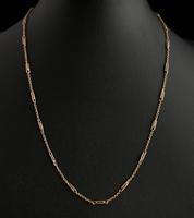 Antique Edwardian 9ct Gold Chain Necklace, Fancy Link (4 of 9) Antique Edwardian 9ct Gold Chain Necklace, Fancy Link (4 of 9)