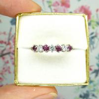 Vintage 18ct Ruby & Diamond seven stone ring ~ 40th wedding Anniversary (10 of 10) Vintage 18ct Ruby & Diamond seven stone ring ~ 40th wedding Anniversary (10 of 10)