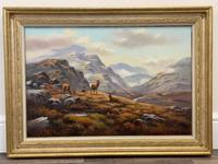 Oil Painting Scottish Stags "Denizens of the Highlands" Signed Wendy Reeves (3 of 45) Oil Painting Scottish Stags "Denizens of the Highlands" Signed Wendy Reeves (3 of 45)
