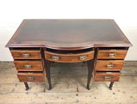 Edwardian Inlaid Mahogany Desk with Leather Top (4 of 11) Edwardian Inlaid Mahogany Desk with Leather Top (4 of 11)