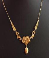 Antique Art Nouveau Drop Necklace, Floral, 22ct Gold (3 of 12) Antique Art Nouveau Drop Necklace, Floral, 22ct Gold (3 of 12)