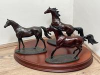 Set 3 Small Solid Bronze Horse Racing "The Origins of Champions" by Gill Parker (23 of 45) Set 3 Small Solid Bronze Horse Racing "The Origins of Champions" by Gill Parker (23 of 45)