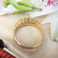 Edwardian 18ct Yellow Gold Five Old Cut Diamond Ring, Antique 1905-1906 (3 of 8) Edwardian 18ct Yellow Gold Five Old Cut Diamond Ring, Antique 1905-1906 (3 of 8)