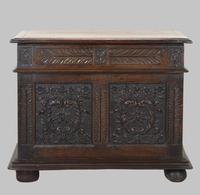 An Attractive Georgian Walnut and Oak Coffer 18thc