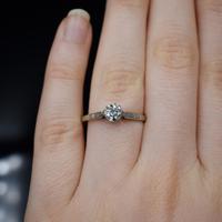 Art Deco 0.50ct Diamond Solitaire 18ct 18K Gold & Platinum Ring (7 of 9) Art Deco 0.50ct Diamond Solitaire 18ct 18K Gold & Platinum Ring (7 of 9)