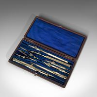 Antique Drawing Instrument Set, English, Draughtsman's, Tools, Edwardian, 1910 (3 of 10) Antique Drawing Instrument Set, English, Draughtsman's, Tools, Edwardian, 1910 (3 of 10)