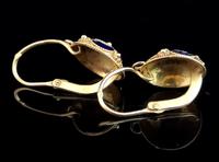 Vintage Russian enamel earrings, silver gilt (3 of 8) Vintage Russian enamel earrings, silver gilt (3 of 8)