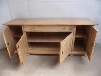 Large 2 Metre Antique Pine 4 Door Dresser Base / TV Stand to wax / paint (8 of 8) Large 2 Metre Antique Pine 4 Door Dresser Base / TV Stand to wax / paint (8 of 8)