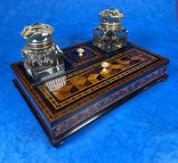 Victorian Rosewood & Tunbridge Ware Inkstand by Thomas Barton (18 of 24) Victorian Rosewood & Tunbridge Ware Inkstand by Thomas Barton (18 of 24)