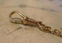 Vintage Pocket Watch 1940s Long 12ct Rolled Gold Snake Link Albert With Button Clip (10 of 12) Vintage Pocket Watch 1940s Long 12ct Rolled Gold Snake Link Albert With Button Clip (10 of 12)