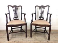 Pair of 19th Century Chippendale Style Armchairs (3 of 11) Pair of 19th Century Chippendale Style Armchairs (3 of 11)