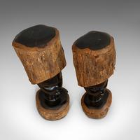 Pair Of, Antique Carved Heads, African, Ebony, Decorative Statue, Victorian (9 of 11) Pair Of, Antique Carved Heads, African, Ebony, Decorative Statue, Victorian (9 of 11)