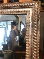 19th Century French Restauration Period Silver Ripple Edge Mirror (4 of 4) 19th Century French Restauration Period Silver Ripple Edge Mirror (4 of 4)