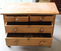 1900's Neat Small Rustic Pine Chest Drawers 2 over 2. (4 of 4) 1900's Neat Small Rustic Pine Chest Drawers 2 over 2. (4 of 4)