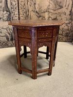Early 20th Century Brass Inlaid Hoshiarpur Table (5 of 7) Early 20th Century Brass Inlaid Hoshiarpur Table (5 of 7)