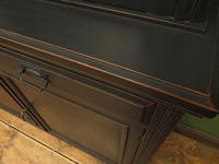 Antique Black Painted Bookcase Dresser Cabinet with Glazed Top, Lockable, Gothic (11 of 14) Antique Black Painted Bookcase Dresser Cabinet with Glazed Top, Lockable, Gothic (11 of 14)
