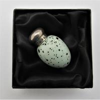 James Macintyre / Sanders & Shepherd Porcelain Egg Scent BOTTLE Silver Top 1888 (3 of 8) James Macintyre / Sanders & Shepherd Porcelain Egg Scent BOTTLE Silver Top 1888 (3 of 8)