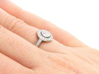 0.63 ct Diamond and Platinum Cluster Ring - Antique Circa 1925 (2 of 9) 0.63 ct Diamond and Platinum Cluster Ring - Antique Circa 1925 (2 of 9)