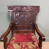 Quality Antique Oak Wainscot Chair (3 of 10) Quality Antique Oak Wainscot Chair (3 of 10)