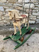 Antique Wooden Push Along Rocking Horse Toy (16 of 19) Antique Wooden Push Along Rocking Horse Toy (16 of 19)