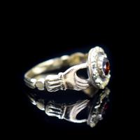 Antique Fede Claddagh Double Hand Garnet Gold Ring (8 of 8) Antique Fede Claddagh Double Hand Garnet Gold Ring (8 of 8)