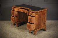 Queen Anne Style Burr Walnut Concave Writing Desk (10 of 18) Queen Anne Style Burr Walnut Concave Writing Desk (10 of 18)