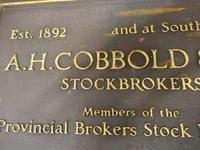 19th Century Bronze Stockbrokers Plaque (4 of 11) 19th Century Bronze Stockbrokers Plaque (4 of 11)