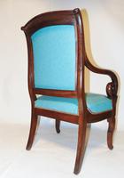 Pair French Empire mahogany elbow chairs (5 of 9) Pair French Empire mahogany elbow chairs (5 of 9)