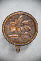 Carved Country Tripod Stool (2 of 9) Carved Country Tripod Stool (2 of 9)