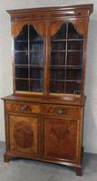 Edwardian Inlaid Mahogany Bookcase - (9 of 10) Edwardian Inlaid Mahogany Bookcase - (9 of 10)