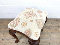 Late Victorian Carved Mahogany Stool (8 of 8) Late Victorian Carved Mahogany Stool (8 of 8)