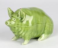 Robert Heron Scottish Wemyss Green Glazed Art Pottery Pig c.1900 (7 of 11) Robert Heron Scottish Wemyss Green Glazed Art Pottery Pig c.1900 (7 of 11)