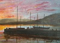 Sunset - Large Attractive Original 20th Century Vintage Seascape Oil Painting (8 of 12) Sunset - Large Attractive Original 20th Century Vintage Seascape Oil Painting (8 of 12)