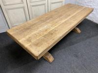 Large French Bleached Oak Farmhouse Dining Table (4 of 19) Large French Bleached Oak Farmhouse Dining Table (4 of 19)