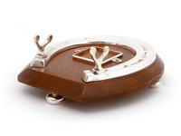 Novelty English Equestrian Oak & Silver Plate Horse Shoe Inkwell (2 of 3) Novelty English Equestrian Oak & Silver Plate Horse Shoe Inkwell (2 of 3)