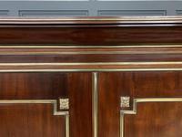 Early 19th Century Brass Mounted Flame Mahogany Linen Press (9 of 21) Early 19th Century Brass Mounted Flame Mahogany Linen Press (9 of 21)